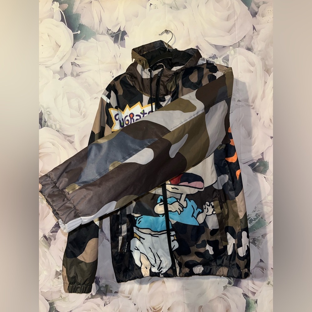 MEMBERS ONLY X NICKELODEON Rugrats Tommy Chucky Camo Jacket Men's Size M - Picture 4 of 8